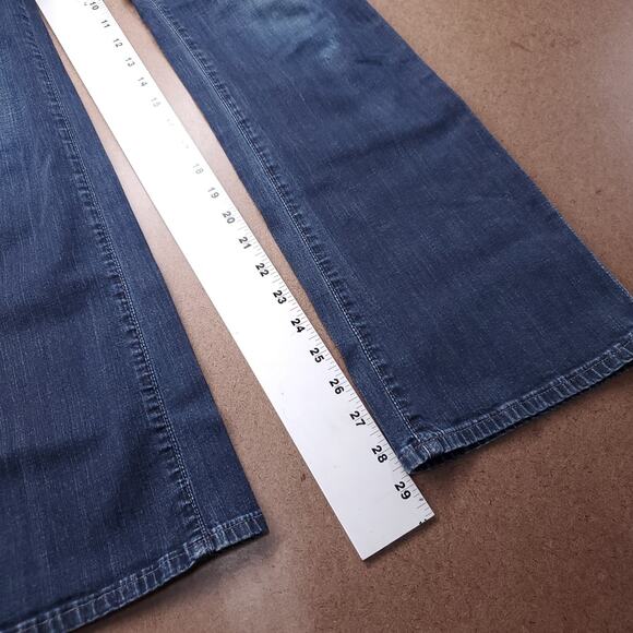 AG Jeans Women 28R Blue Angelina Petite Boot Stretch Y2K Western Cowgirl Chic - Picture 7 of 11